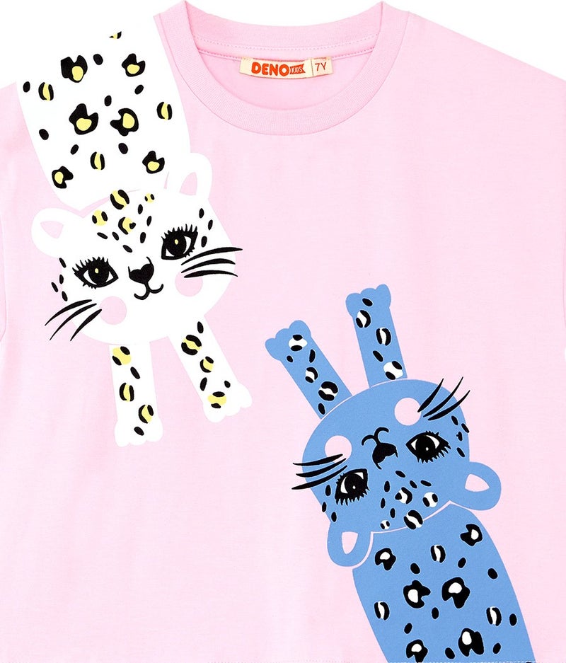 Denokids Mischievous Cats Girl Dress  - Image 4