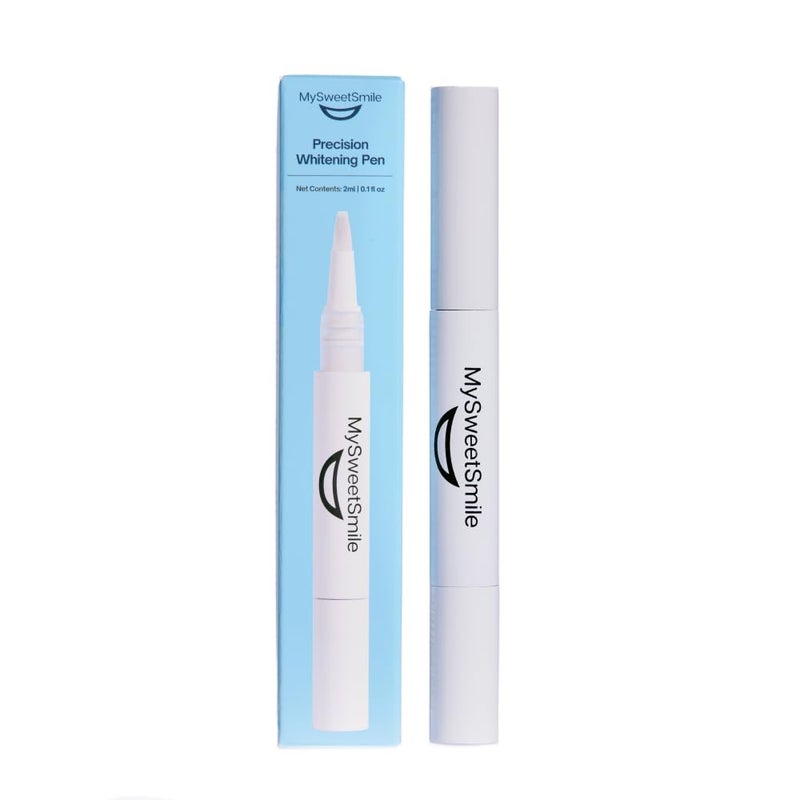 MySweetSmile Precision Teeth Whitening Pen Pap Formula EnamelSafe SensitivityFree DentistApproved IndyBest AwardWinning Brand Mint Flavour