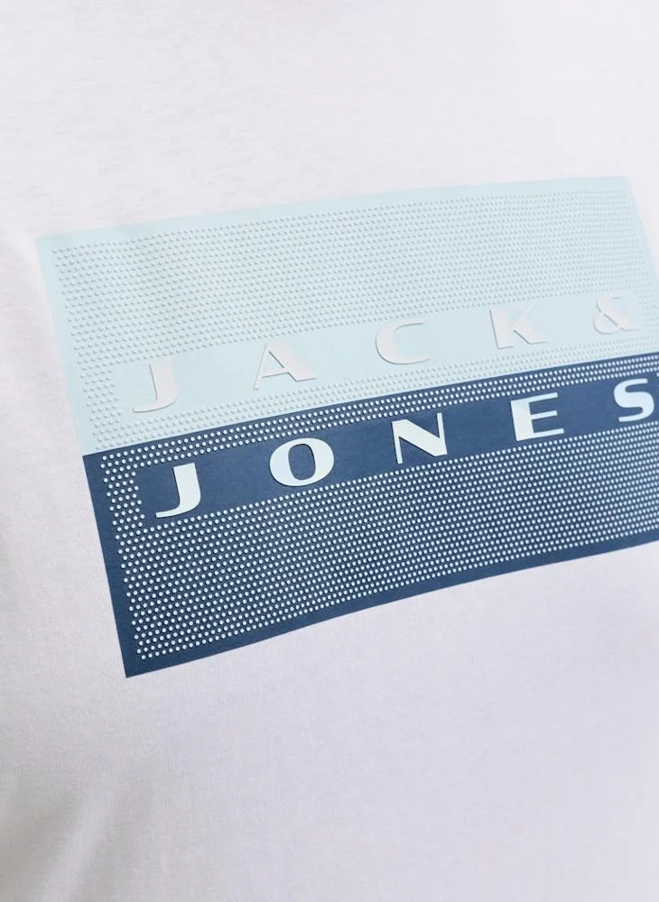 JACK & JONES  Plus Size Graphic Crew Neck T-Shirt for Men | Best Price UAE