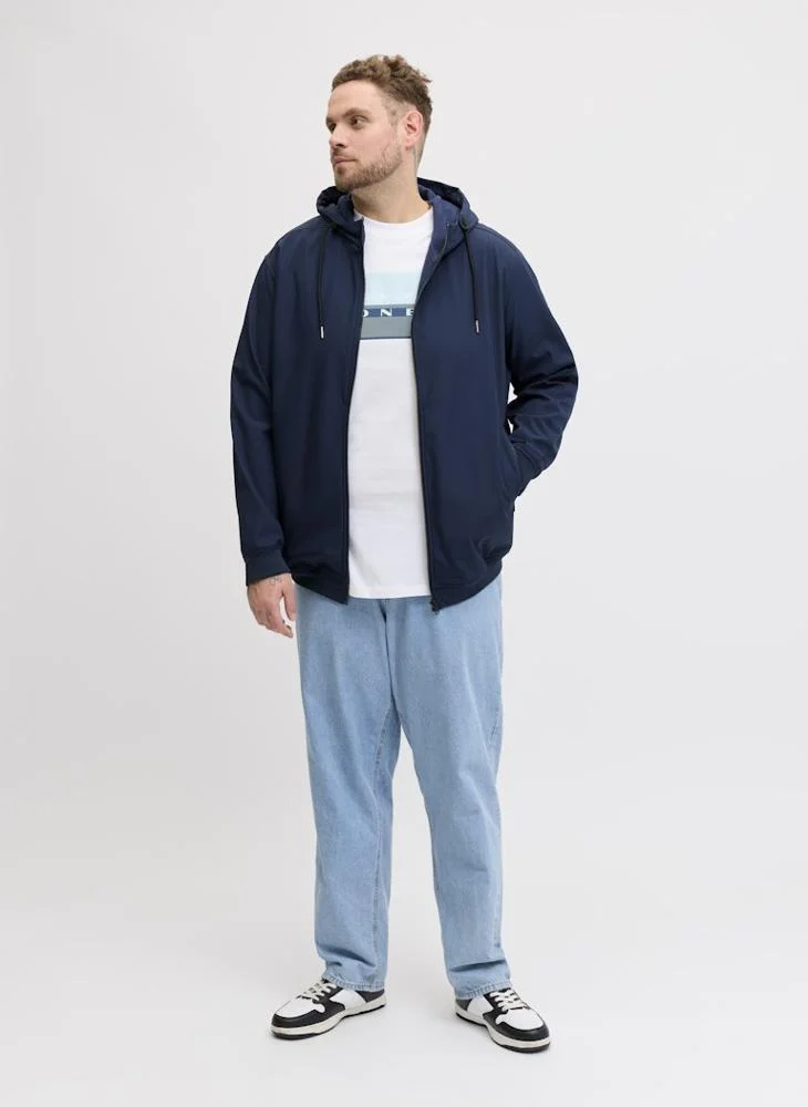 JACK & JONES  Plus Size Graphic Crew Neck T-Shirt for Men | Best Price UAE