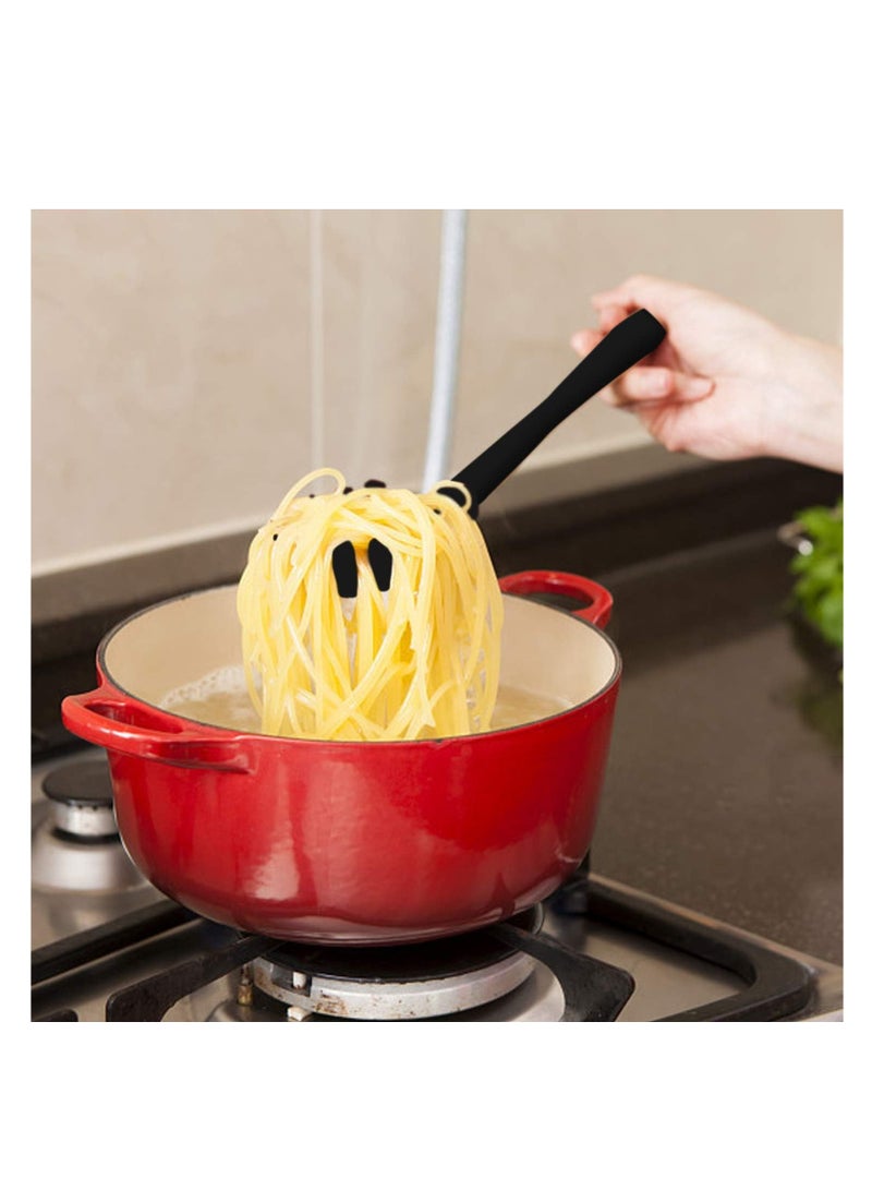 Silicone Pasta Scoop, Black Color  - Image 4