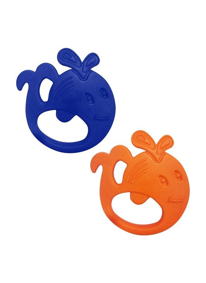 BuddsBuddy 100% Bpa Free Soft Silicone Baby Teether For 3 To 6 Babies (Zuzu Multicolor Pack Of 2)  - Image 1