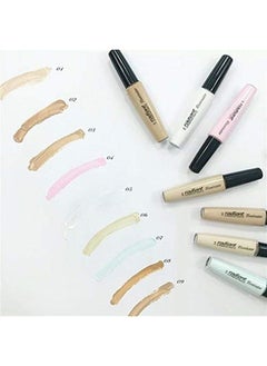 RADIANT PROFESSIONAL MAKE UP / HELLENICA Radiant Professional Illuminator Concealer Color Corrector & Dark Spot Remover - Works with Natural Liquid Makeup Foundation & Bronzer Powder - Concealer Stick & Eye Primer - (08) Peach  - Image 2