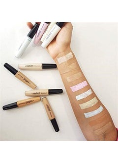 RADIANT PROFESSIONAL MAKE UP / HELLENICA Radiant Professional Illuminator Concealer Color Corrector & Dark Spot Remover - Works with Natural Liquid Makeup Foundation & Bronzer Powder - Concealer Stick & Eye Primer - (08) Peach  - Image 4