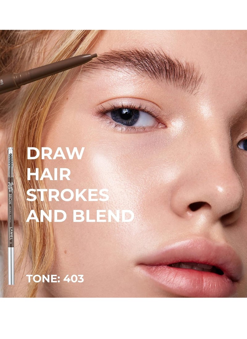 LAMEL - Lamel Micro Brow Pencil 402 Chocolate 0.12gm - Image 1