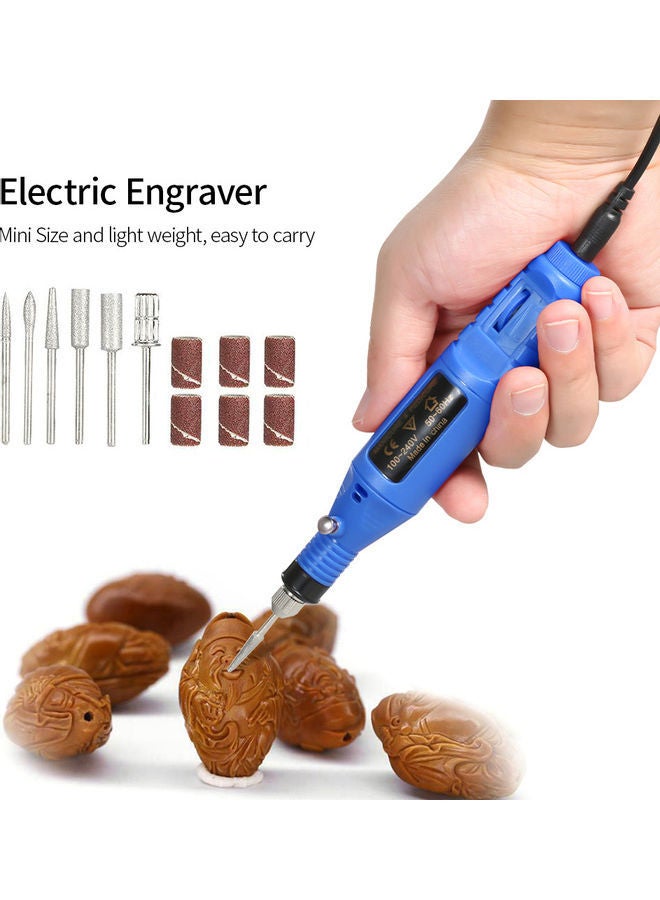 NIBEMINENT Mini Electric Grinder Set Blue/Black/Silver  - Image 4