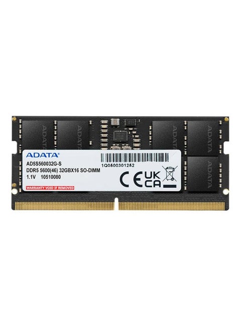 ADATA 16GB DDR5 Memory RAM 5600MHz Energy-Efficient AD5S560016G