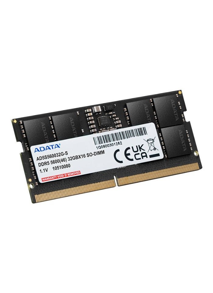 ADATA - 16GB DDR5 Memory RAM 5600MHz Energy-Efficient | AD5S560016G-S | For Laptop - Image 1