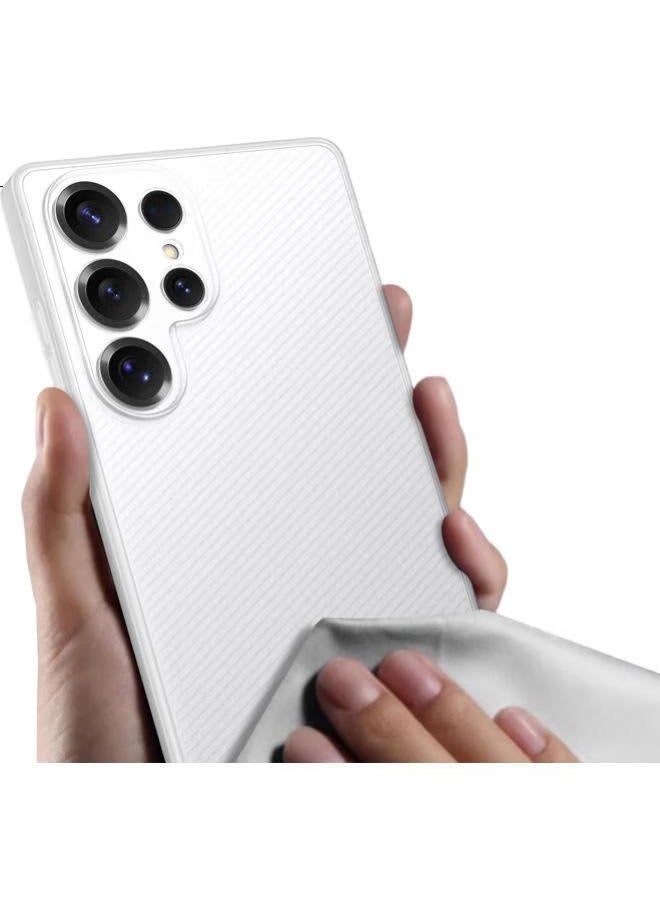 To Lonnie Zhilangni Ultra-Thin Frosted Transparent Full Protection Case For Samsung S25 Ultra, Anti-Drop, Anti-Fingerprint, New Minimalist Style Diagonal Stripe Pp Case For Men And Women - Image 3