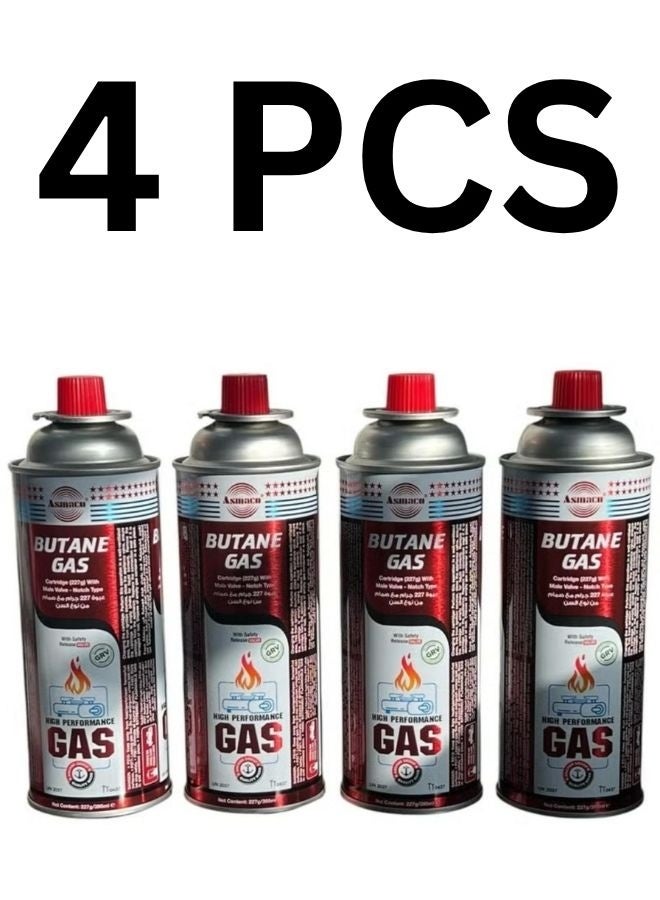Stove or Lighter Butane Gas Cartridge  4 Pieces