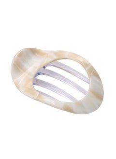French Amie Oval Small 3 Cellulose Acetate Side Slide Handmade Hair Claws No Slip Grip Flexible Fashion Durable Styling Women Hair Accessories Hair Clip for Girls Made in France Ivory