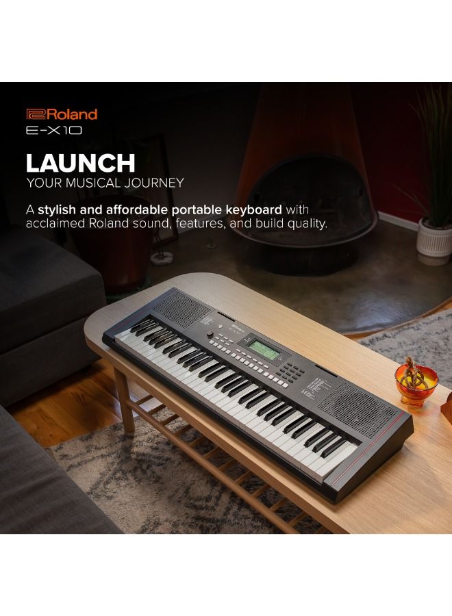 رولاند E-X10 اورج كيبورد - اسود - Image 4