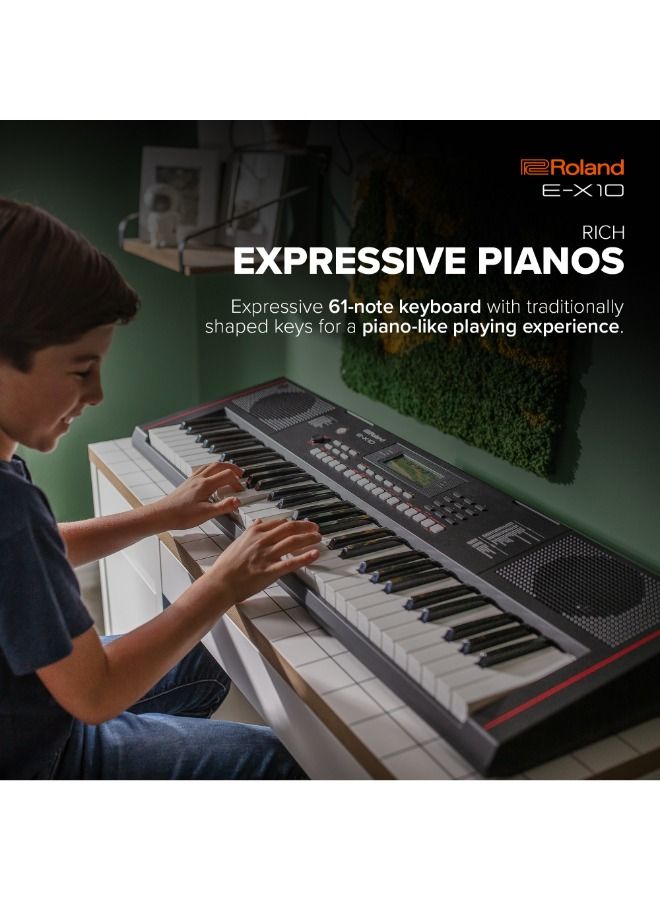 رولاند E-X10 اورج كيبورد - اسود - Image 5