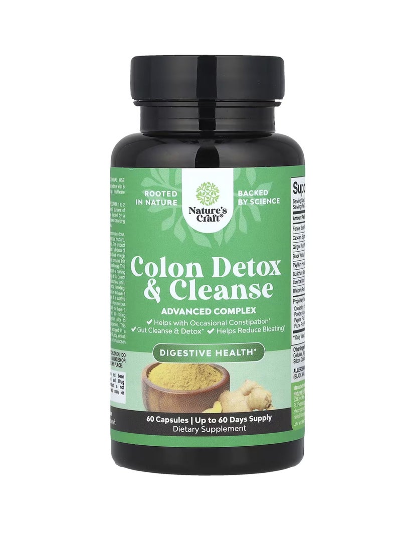 Nature's Craft Colon Detox & Cleanse, 60 Capsules By Nature's Craft