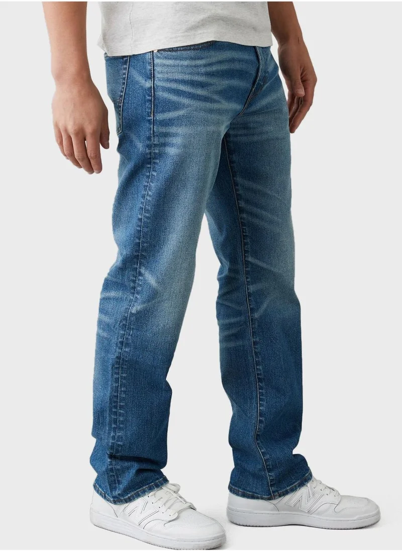 امريكان ايجل Mid Wash Relaxed Fit Jeans