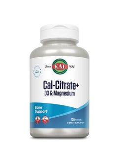 KAL Calcitrate+ Calcium Citrate Plus Vitamin D3 And 500 Mg Of Magnesium Healthy Bones And Teeth Support Gluten Free And Lab Verified For Quality 30 Servings 120 Tablets  - Image 2