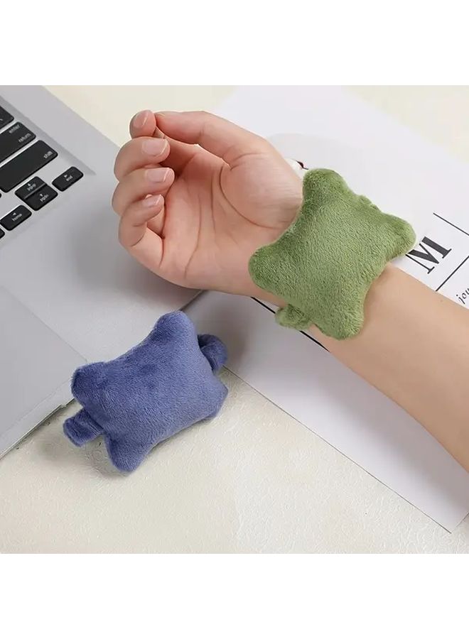 Yellow Wrist Rest Mouse Pad Pillow for Office Desktop Prevention 3.15x2.36inch - Image 1