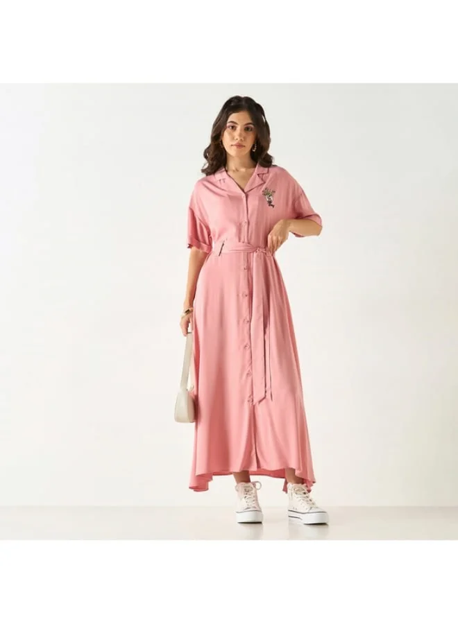 SP Characters Belted Midi Dress