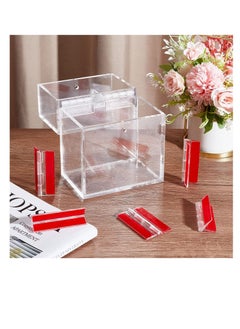 Y&D Self Adhesive Clear Acrylic Hinges, 6 Pcs No Glue Required, 64.5 mm Continuous Piano Hinge, Self-Adhesive Folding Hinge for DIY Transparent Box, Storage Display Stand  - Image 5