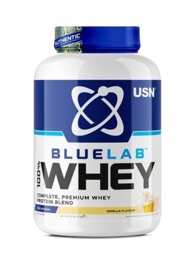 USN Blue Lab 100% Whey Premium Protein, Vanilla Flavour, 2Kg - Image 1