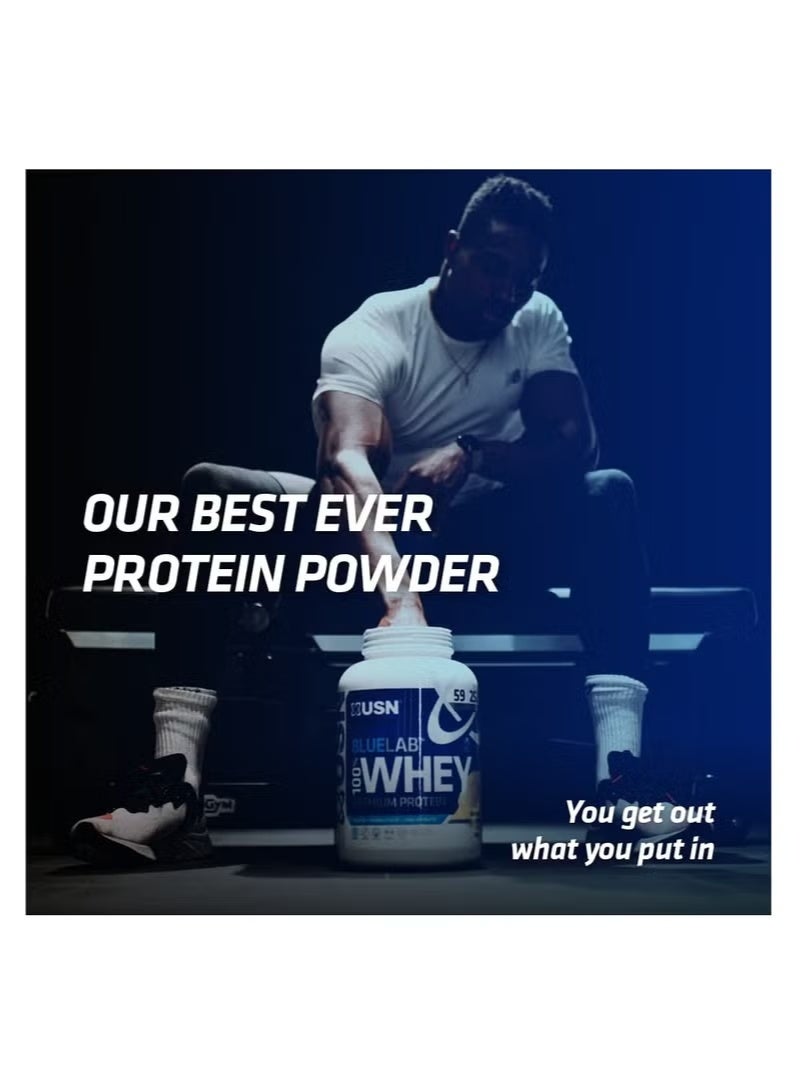 USN Blue Lab 100% Whey Premium Protein, Vanilla Flavour, 2Kg - Image 2
