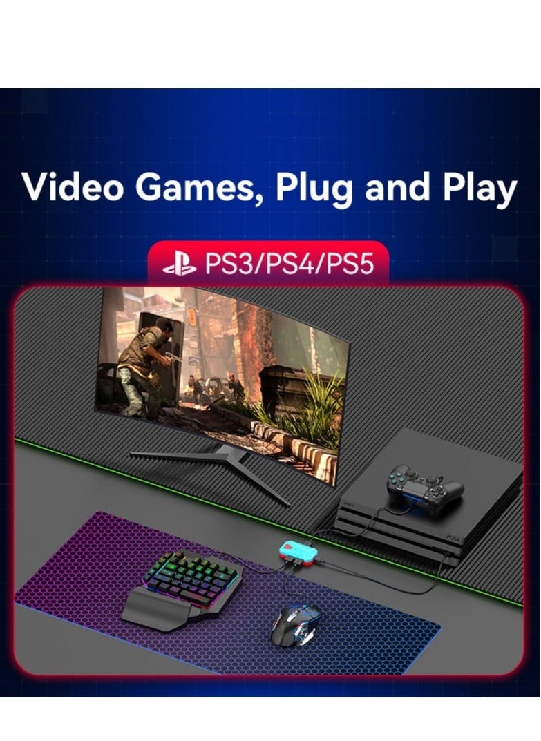 Keyboard and Mouse Adapter, Mouse and Keyboard Converter for PS3, PS4, PS5, Xbox360, Xbox ONE, Xbox Series and Nintendo Switch