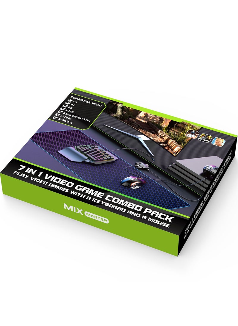 Keyboard and Mouse Adapter, Mouse and Keyboard Converter for PS3, PS4, PS5, Xbox360, Xbox ONE, Xbox Series and Nintendo Switch