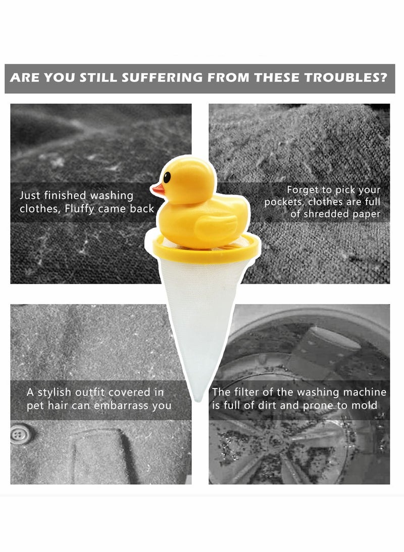 Pet Hair Remover for Laundry Lint Catcher for Washing Machine Hair Filter Cleaning Mesh Bag Reusable Pet Hair Remover Laundry Filter Washer Lint Trap Net Pouch - Image 2