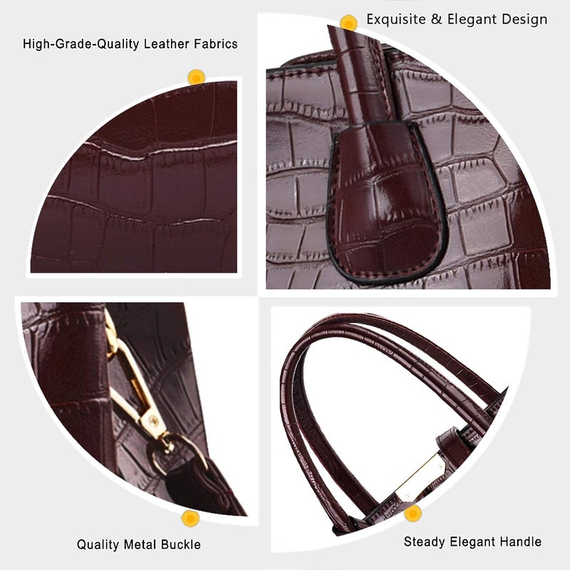COCIFER Purses and Handbags for Women Shoulder Tote Bags Top Handle Satchel - Image 5