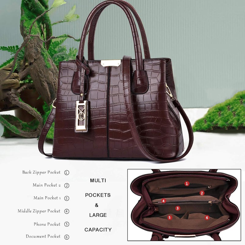 COCIFER Purses and Handbags for Women Shoulder Tote Bags Top Handle Satchel - Image 4