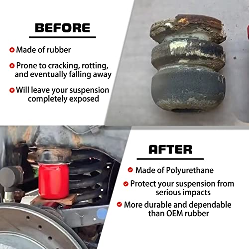 Camoo 1-1304 Rear Bump Stops for 2007-2018 Jeep Wrangler JK/JKU (2 Pack) - Image 4