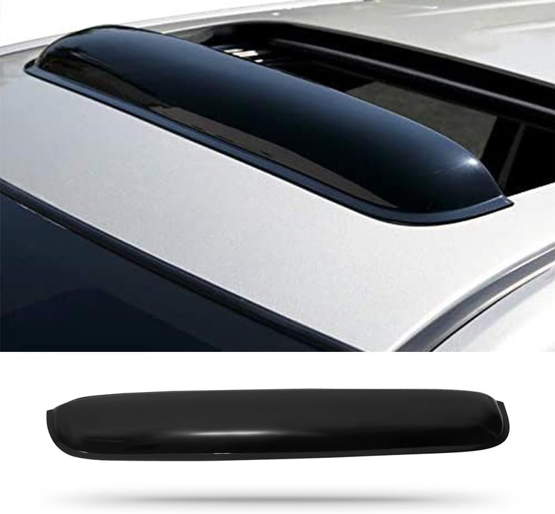 Kucaruce 34inch Universal Sun Roof Wind Deflector - Dark Smoke Auto Moonroof Visor - Image 1