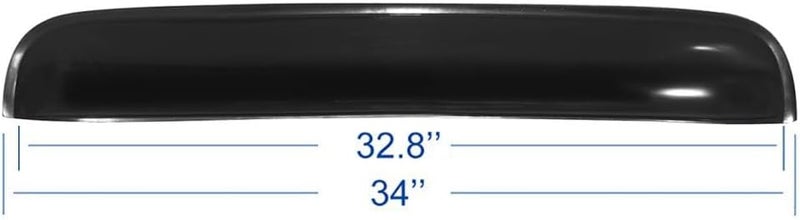 Kucaruce 34inch Universal Sun Roof Wind Deflector - Dark Smoke Auto Moonroof Visor - Image 4