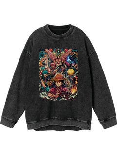 KUYING New One Piece Casual Loose Round Neck Hoodie  - Image 1