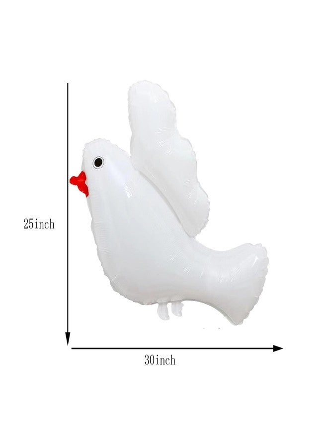CSTYWC 6 Peace Dove Mylar Balloons - White Memorial Pigeon Bird Balloons with Gold Cross Shape - Ceremonial Party Decorations for Wedding, Funeral, Birthday & Engagement - Image 5