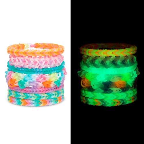 Rainbow Loom® Treasure Box Glow in The Dark Edition - 7000 Glow Rubber Bands, 2 Happy Looms, and to Create Beautiful Rubber Band Bracelets! Kids Crafting Activity, Ages 7+ - Image 3