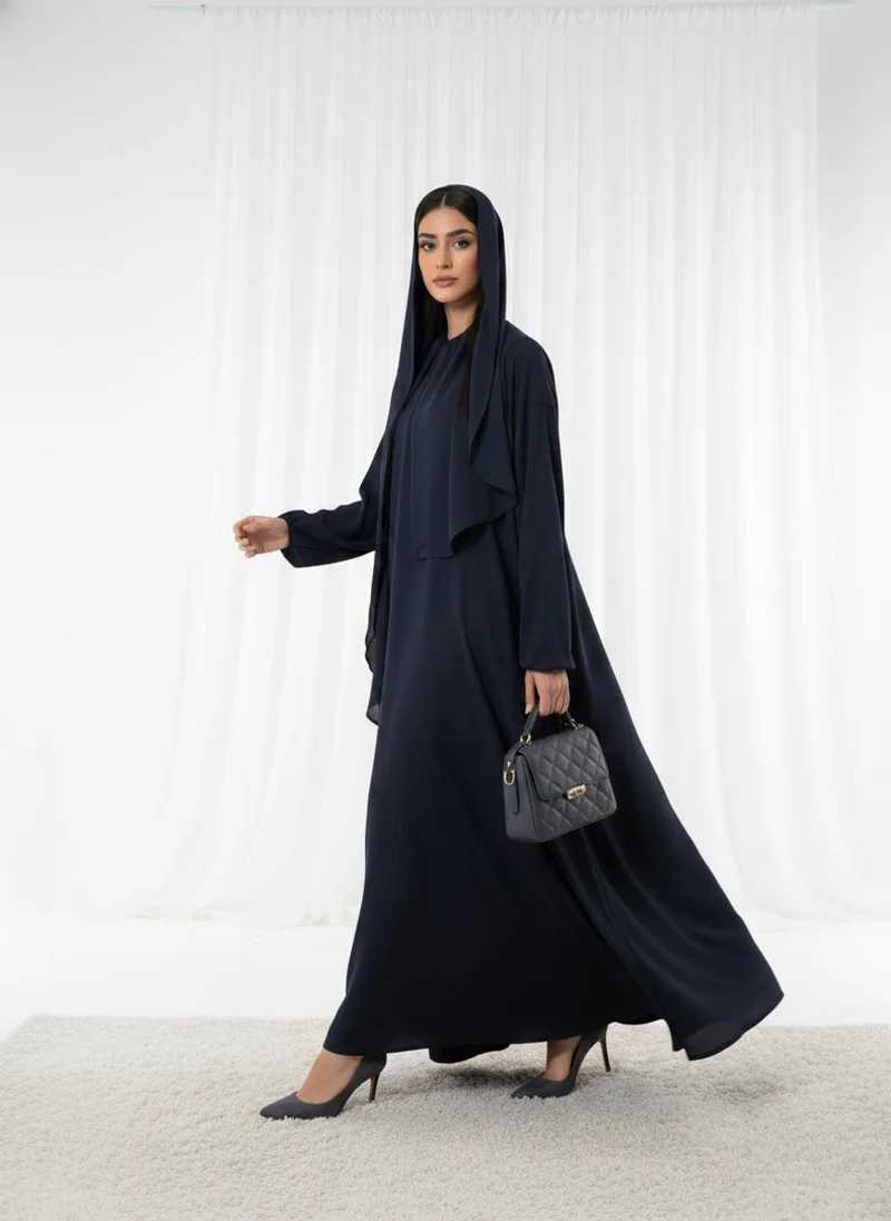MSquare Fashion  Lightweight Navy Harir Maqsood Prayer Abaya for Women | Best Price UAE