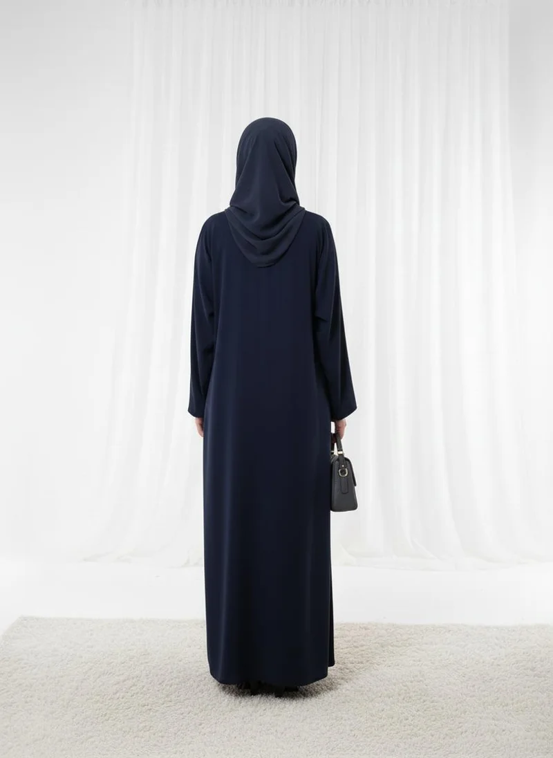MSquare Fashion  Lightweight Navy Harir Maqsood Prayer Abaya for Women | Best Price UAE