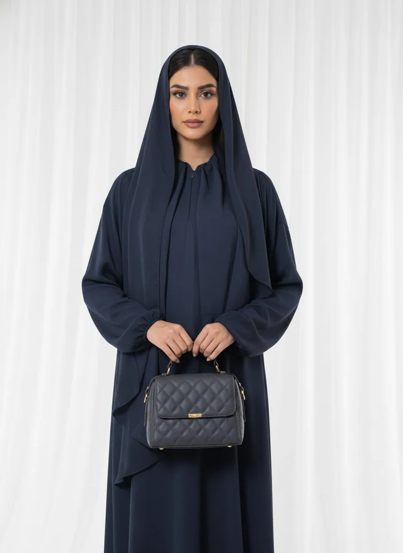 MSquare Fashion  Lightweight Navy Harir Maqsood Prayer Abaya for Women | Best Price UAE