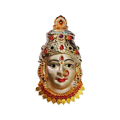 SRI YAGNAA سري ياجنا - كالاسام أشته لاكشمي من الفضة الألمانية مع وجه أمافاري - وجه أمافاري مطلي بالفضة مع كالاسام (KWDF-B) - Image 2