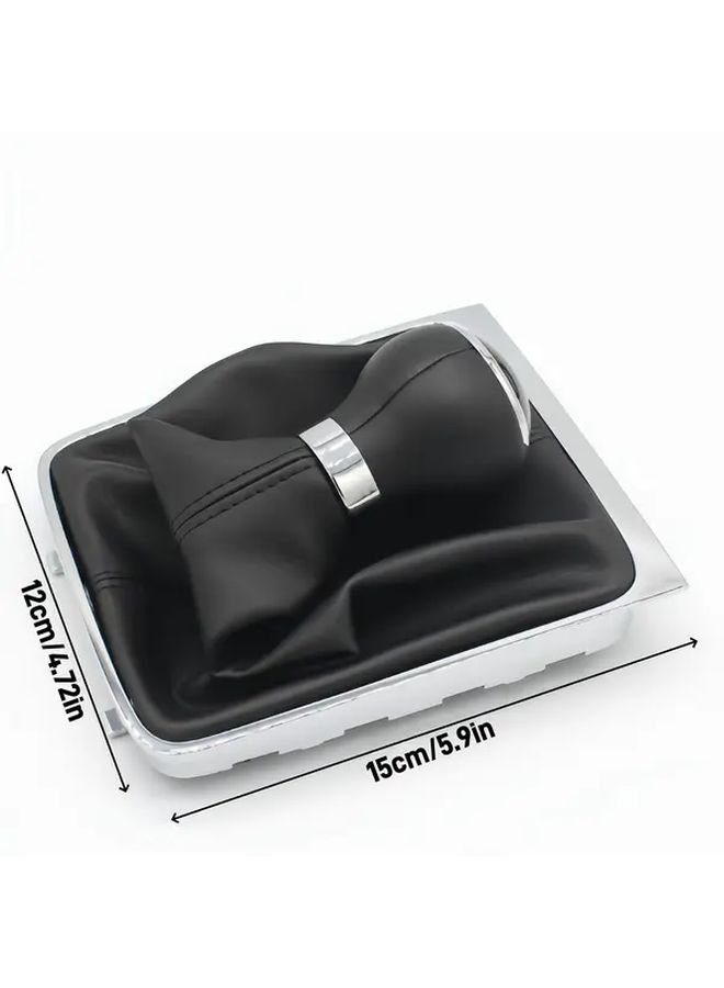 5 Speed Faux Leather Gear Shift Knob With Lever Leggings And Luggage Cover For Volkswagen Passat B6 - Image 2