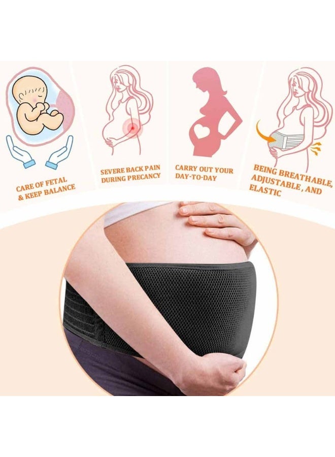 Generic ادارة الذكاء الاصطناعي حزام بطن للحمل دعم الحمل البطن - يخفف آلام أسفل الظهر والحوض والورك جيد التهوية / قابل للتعديل سيليكون قياس واحد  - Image 5