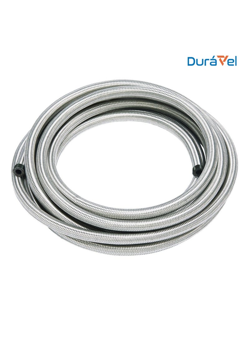 Duravel - Duravel Stainless Steel Braided Gas Hose, Flexible Metal Line (2 METER) - Image 1