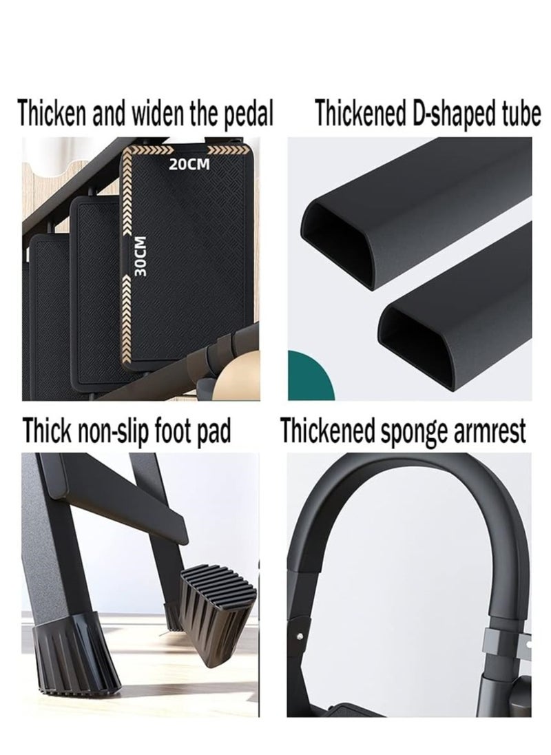 SUNRISE Folding 6 Step Ladder, Step Stool, Portable, Lightweight, Anti Slip Pedal, Handrail For Home Kitchen Office  - Image 4