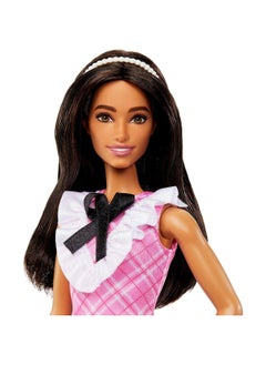 Barbie Barbie Fashionistas Doll #209 with Black Hair & Plaid Dress  - Image 3