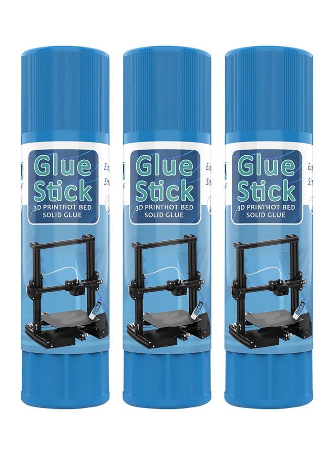 3-Piece 3D Printer Glue Sticks White - Image 1