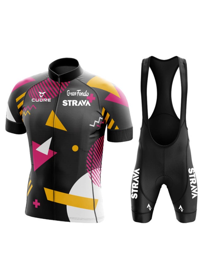 Tour De France Cycling Jersey Short Sleeve Set Team Edition Summer Outdoor Mountain Bike Race Cycling Clothing Set