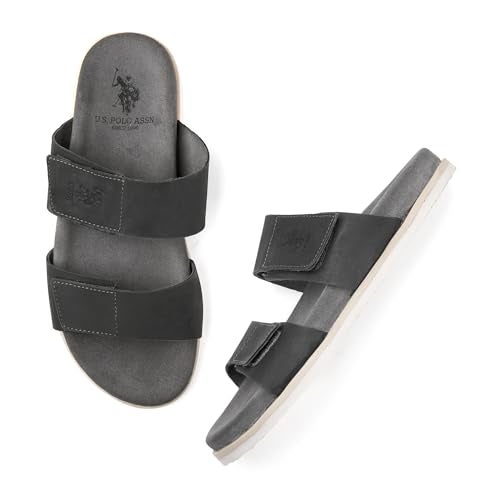 U.S. Polo Assn. Unisex GRIZ Slippers - (UK10) (US11) (2FD25271G07) - Image 1