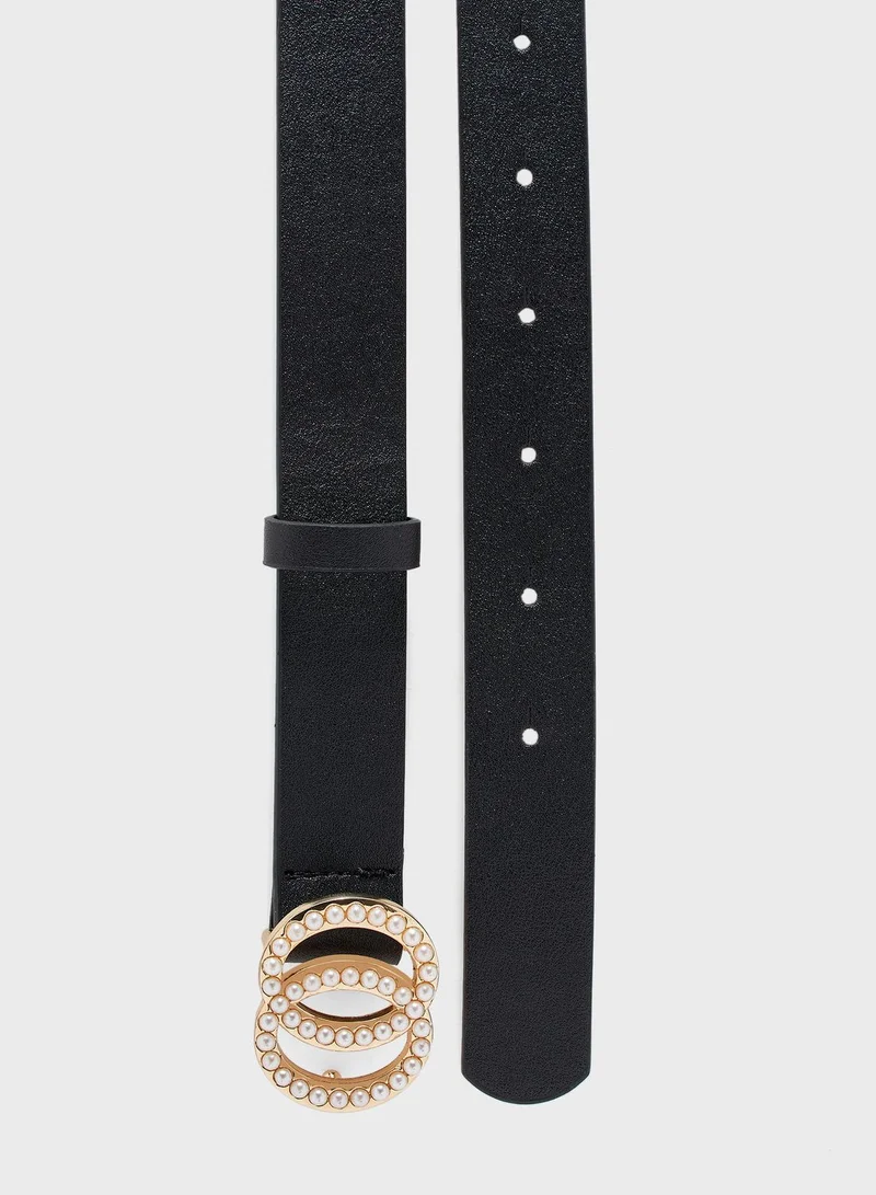 DOROTHY PERKINS Pearl Detail Double Circle Belt