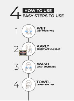 Face Fresh Set of 3 Men's Beauty Soap - Removes Dirt & Impurities from the Skin and Unclogs Pores & Prevents Acne, Soap for All Skin Types 100g  - Image 3